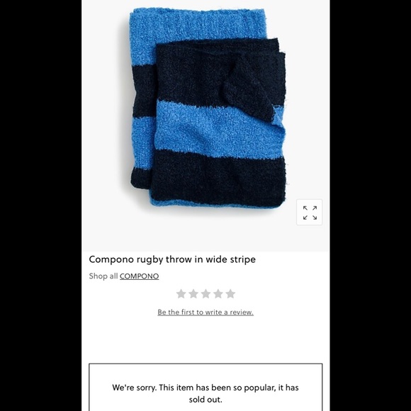 J Crew Compono NWT Boucle’ Throw Blanket - Picture 4 of 4